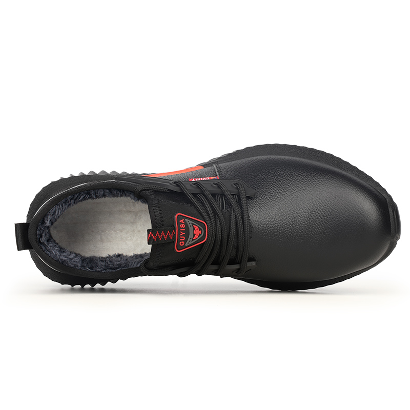 Brand New Anti Slip Wear Resistant Black Cotton Working Safety Shoes for Man Construction Site