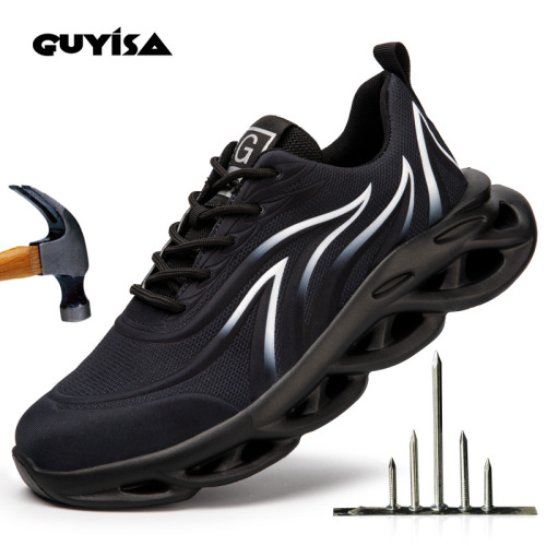 GUYISA Steel Toe Security Sneakers Men Women Keep Warm Safety Work
