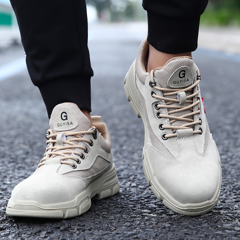 wear-resistant safety shoes men smash proof stab proof work shoe rubber bottom