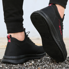 GUYISA Keep Warmer CE Steel Toe Industry Professional Anti Skid Red Rubber Outsole Cotton Work Safety Shoes Men