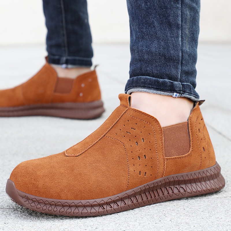 high quality steel toe Professional anti-skid work boots for men