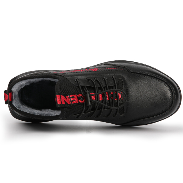GUYISA Keep Warmer CE Steel Toe Industry Professional Anti Skid Red Rubber Outsole Cotton Work Safety Shoes Men