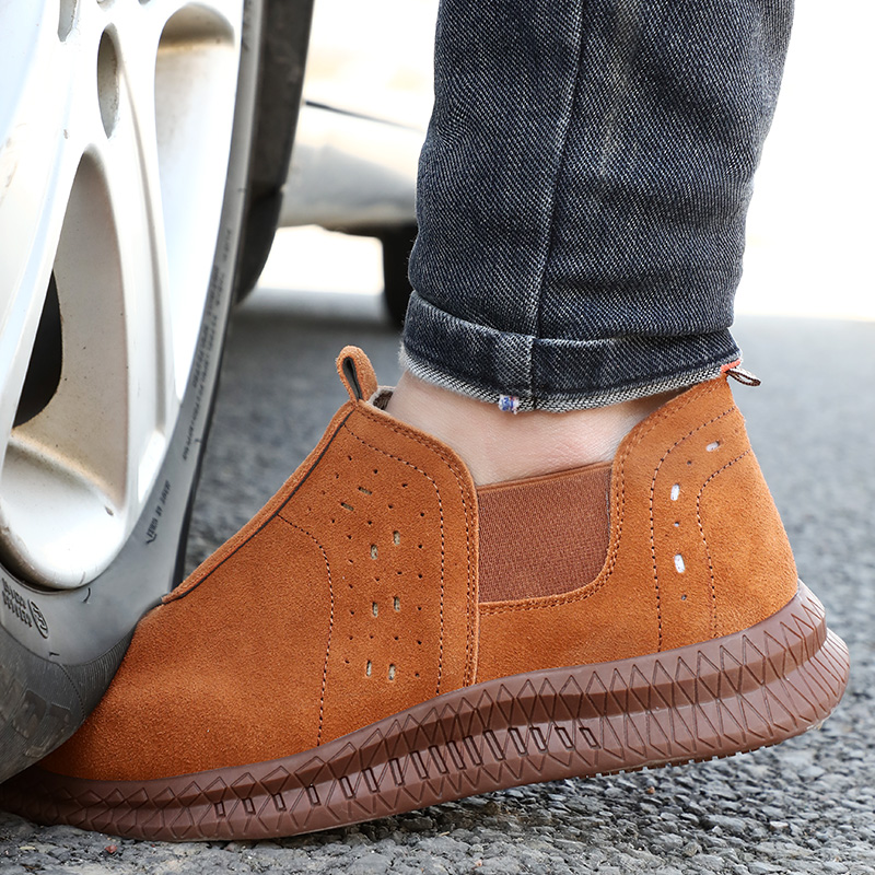 high quality steel toe Professional anti-skid work boots for men