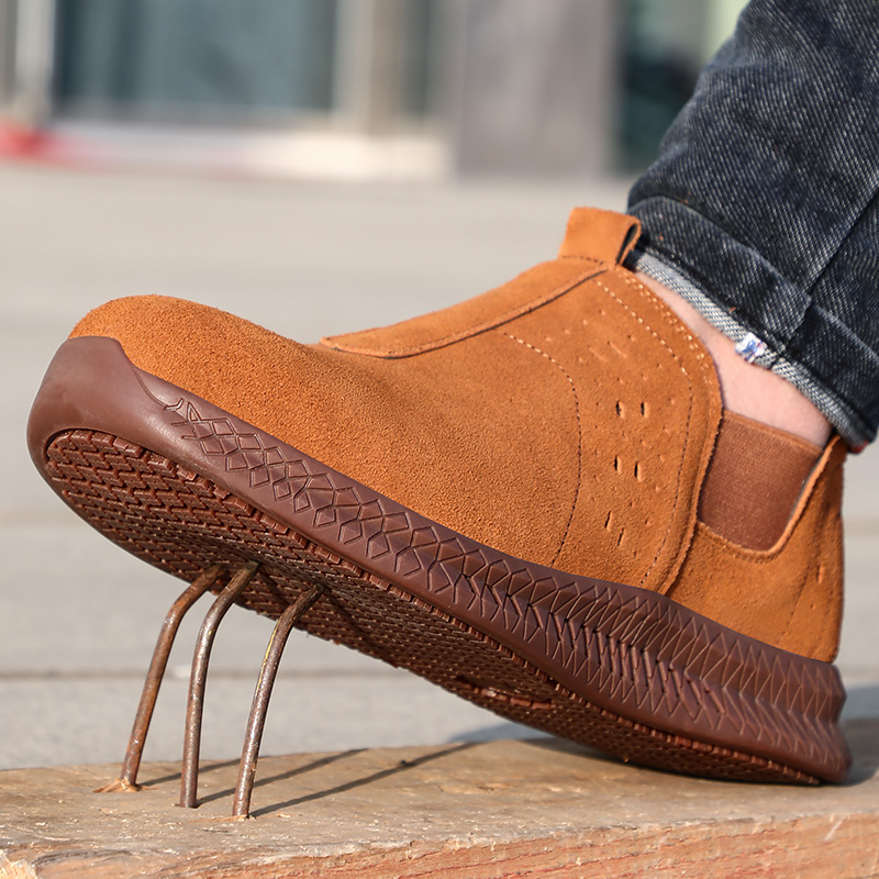 high quality steel toe Professional anti-skid work boots for men