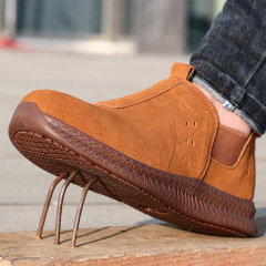 GUYISA high quality steel toe Professional anti-skid work boots for men