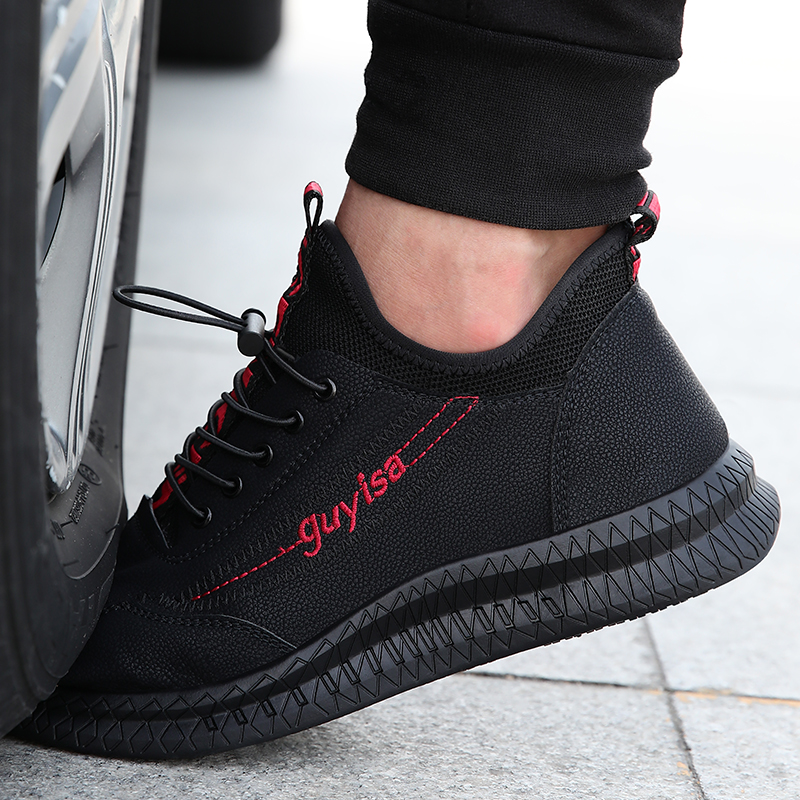 CE Steel Toe Professional non-slip rubber outsole Cotton Work safety shoes for men