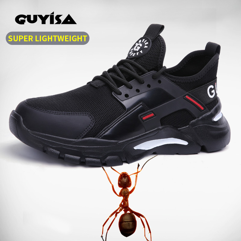 GUYISA new style fashion wholesale brand men work safety shoes