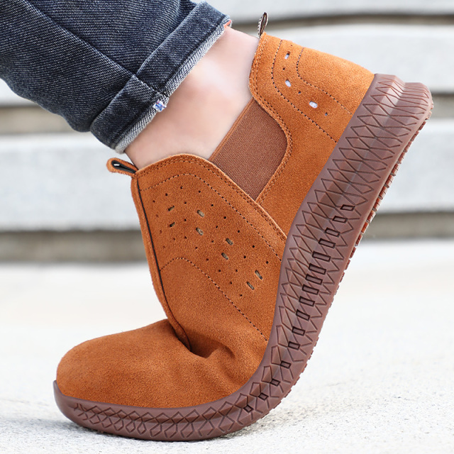 GUYISA high quality steel toe Professional anti-skid work boots for men