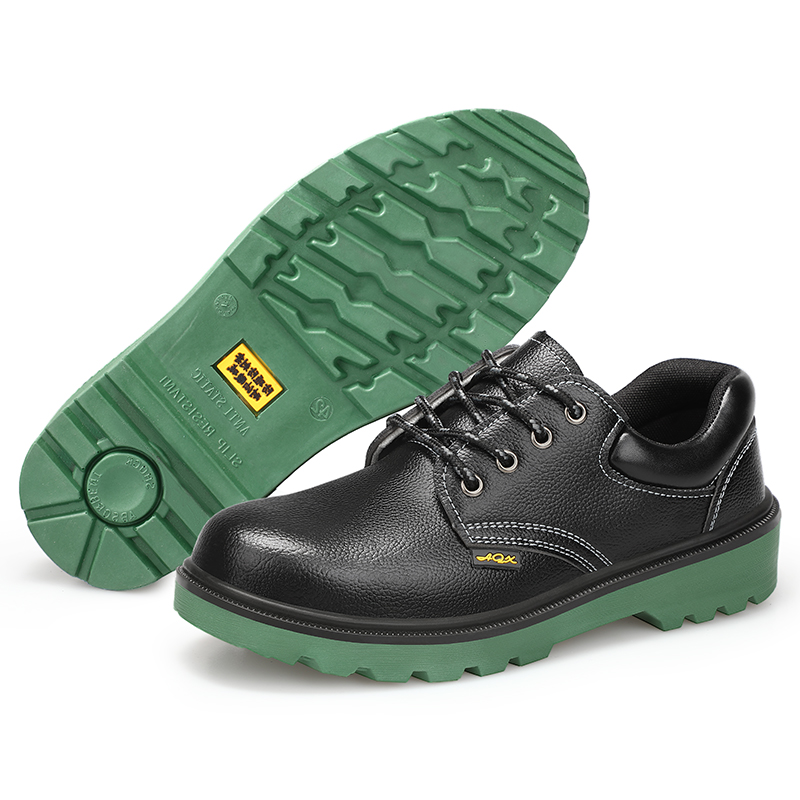 Leather Work Shoe Industries Construction Wear Resistant Safety Shoe Safety