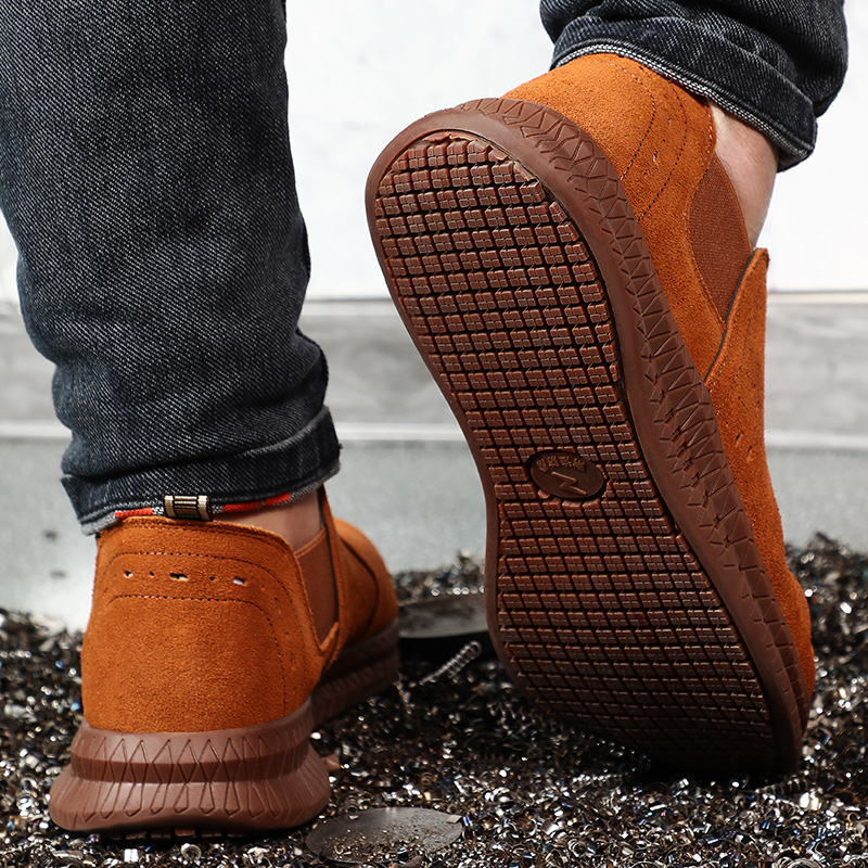 high quality steel toe Professional anti-skid work boots for men