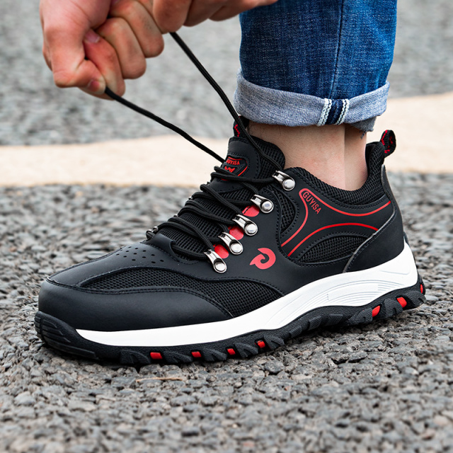 GUYISA Microfiber Leather and mesh cloth rubber outsole summer safety shoes