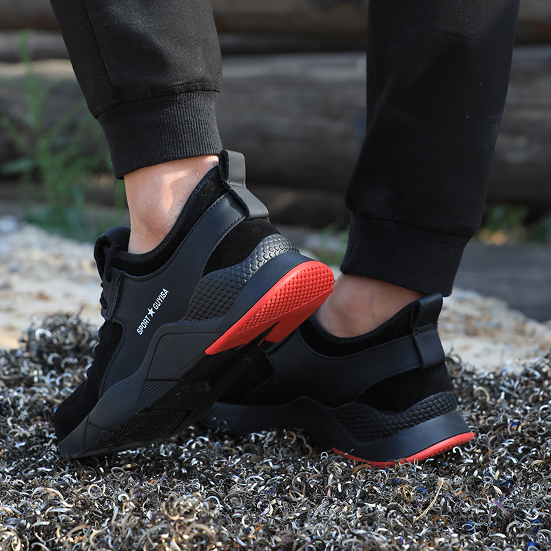 hot-selling rubber sole wear-resistant and skid-resistant safety work shoes