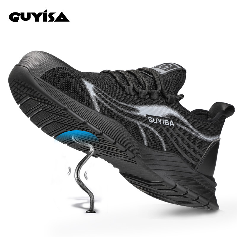 GUYISA Breathable and smash proof Steel Toe for Safety Shoes