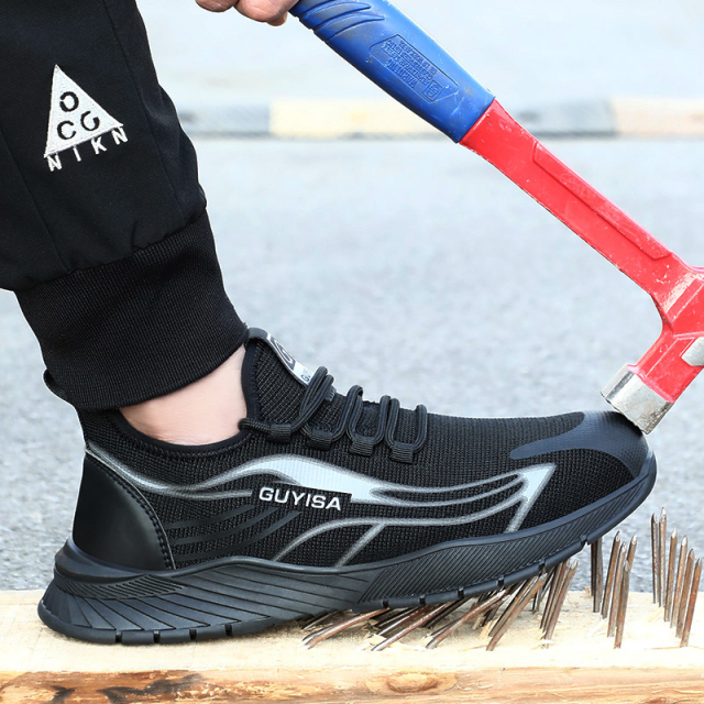 GUYISA Breathable and smash proof Steel Toe for Safety Shoes