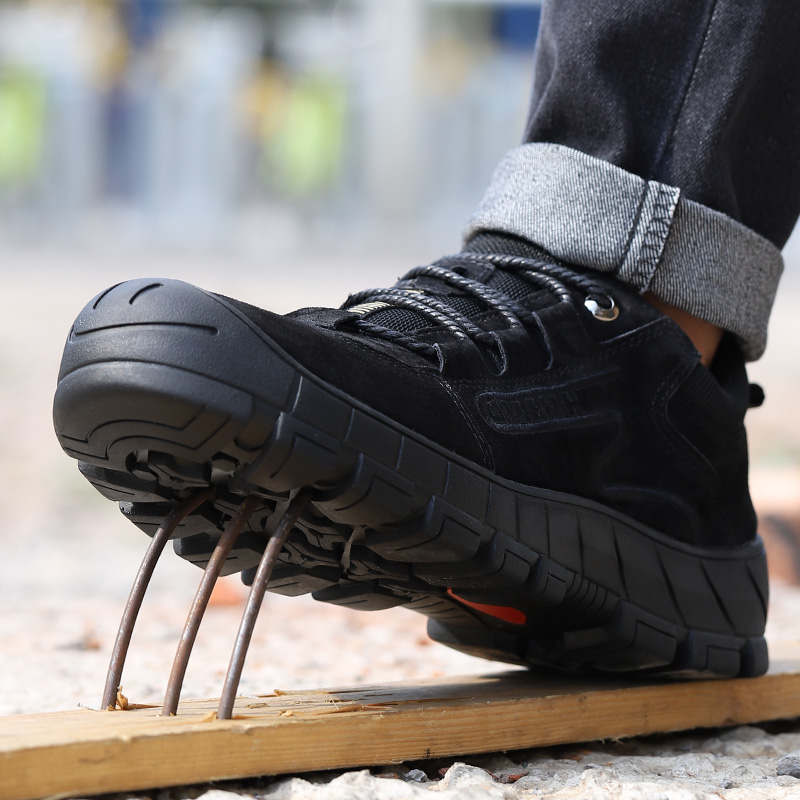 work shoes for men anti-smash and anti-stab rubber sole
