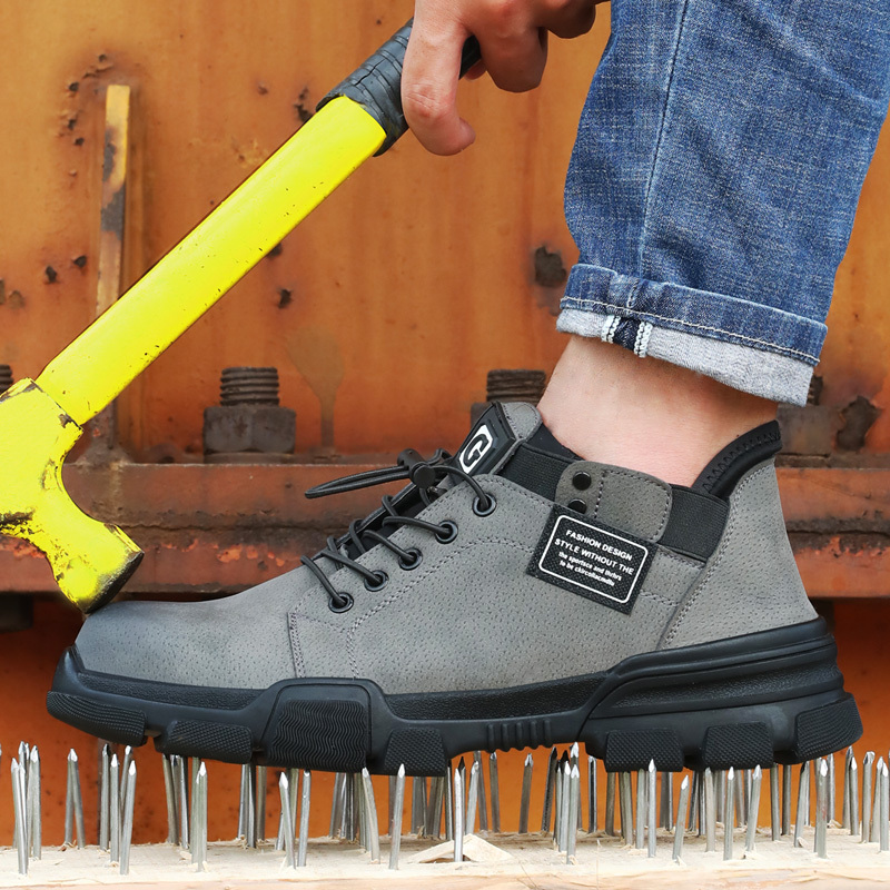 GUYISAHOT-SELLING ANTISKID and wear-resistant working safety shoes with rubber soles