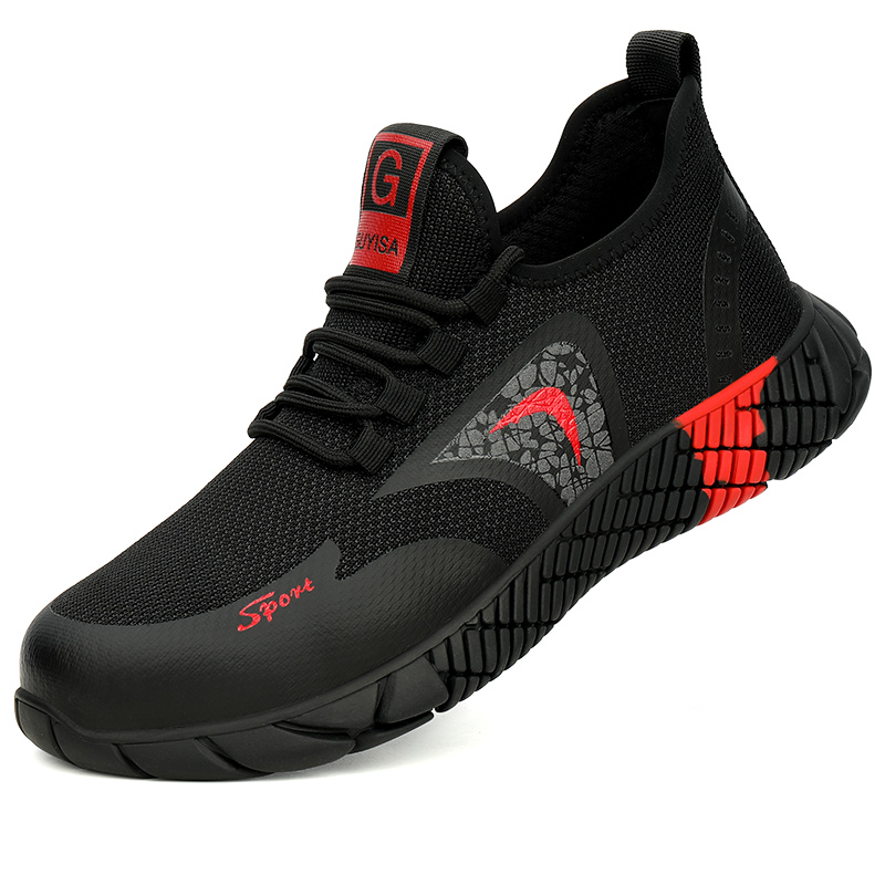 The factory wholesale piercing resistant work shoes steel toe big size durable sport women and men safety shoes