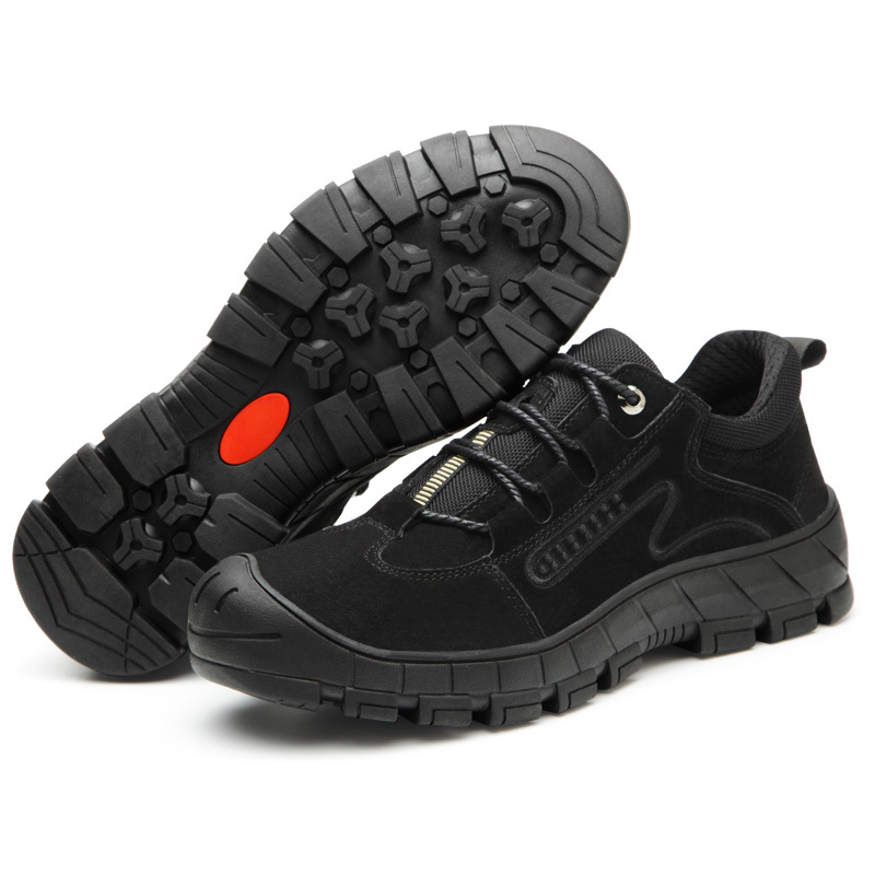 GUYISA  work shoes for men anti-smash and anti-stab rubber sole