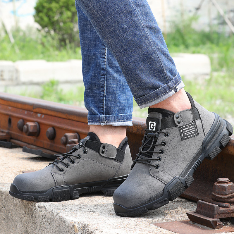 GUYISAHOT-SELLING ANTISKID and wear-resistant working safety shoes with rubber soles