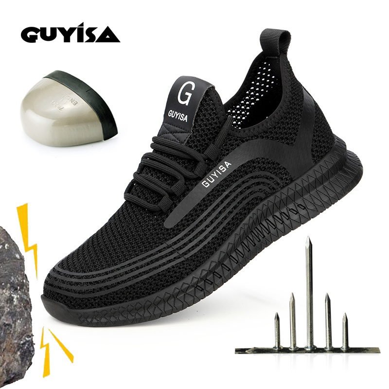 GUYISA factory direct hot summer breathable safety shoes for men