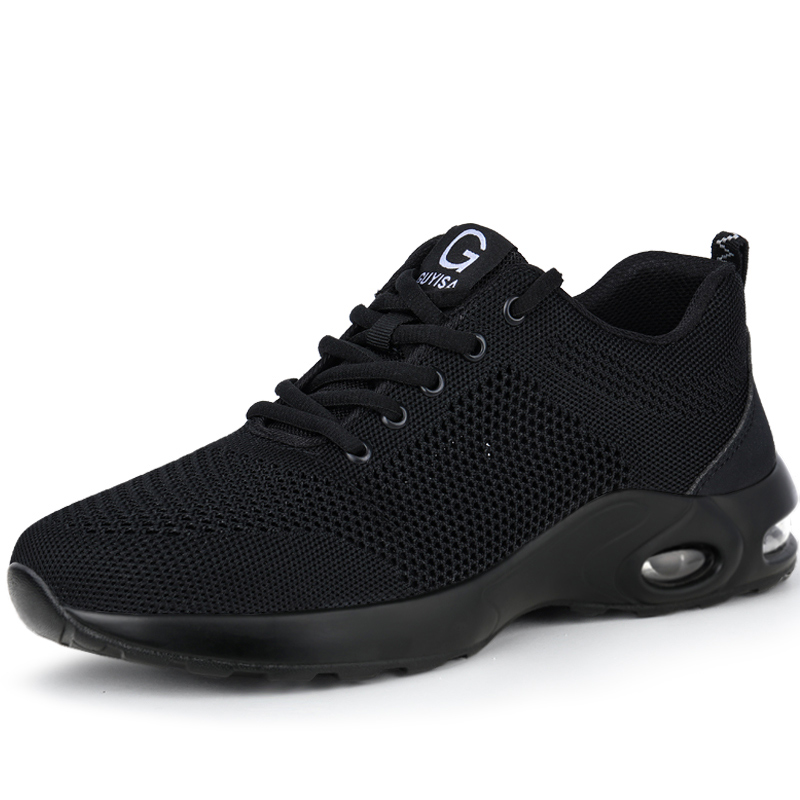 High Quality Air permeable soft sole work steel toe safety shoes