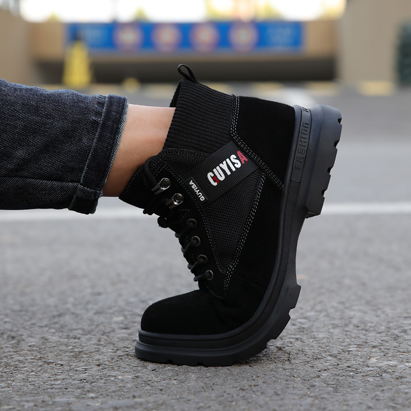 Factory direct sales professional anti-ironing rubber sole industrial safety shoes