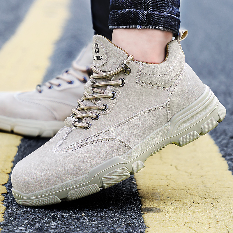 hot style men work supplier security steel toe safety boots