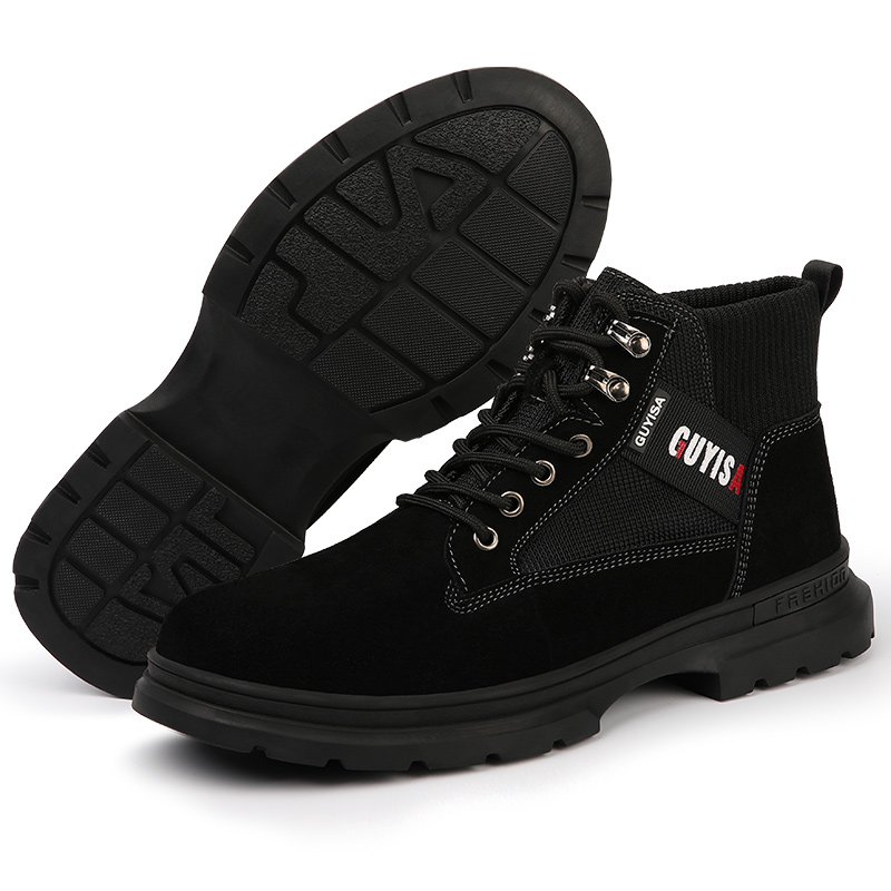 high quality and comfort steel toe hiking shoes and men working shoes and safety boot factory