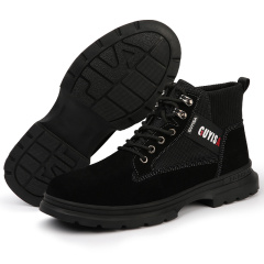 high quality and comfort steel toe hiking shoes and men working shoes and safety boot factory