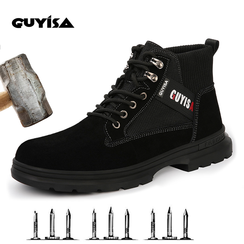 high quality and comfort steel toe hiking shoes and men working shoes and safety boot factory