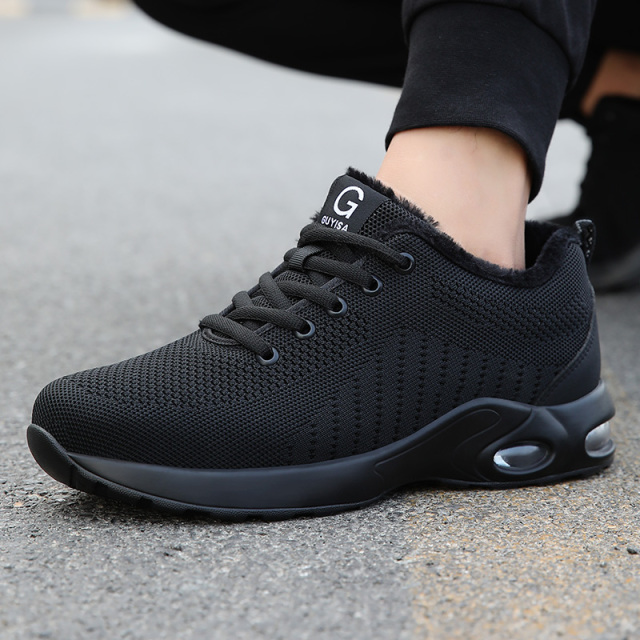 GUYISA 9192 Fly Woven Lightweight Breathable Fashion Steel Toe Shoes