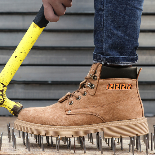 Hot Sellig Ankle Protection Work Boots Anti Smashing Safety Shoes with Steel Cap