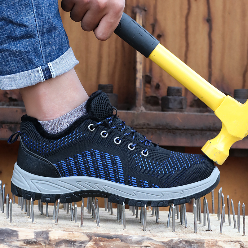 GUYISA men's winter warm steel toe anti smash anti piercing site wear-resistant safety shoes manufacturer wholesale