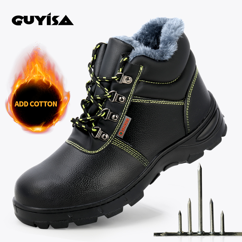 hot selling warm winter comfortable working safety shoes for men