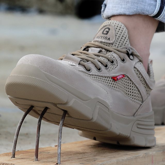 GUYISA fashionable anti puncture sports safety shoes work shoes safety