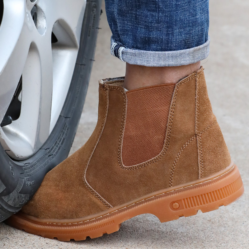 welder work boot  high cut fire resistant industrial steel toe safety shoes