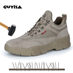 GUYISA fashionable anti puncture sports safety shoes work shoes safety
