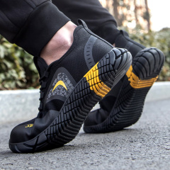 Breathable lightweight prevent puncture soft work safety shoes men anti-smash steel toe safety shoes