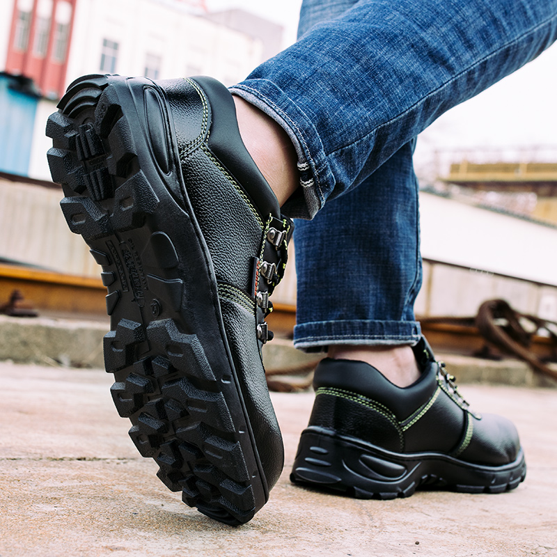 GUYISA factory price classic steel toe safety shoes rubber outsole men work shoe