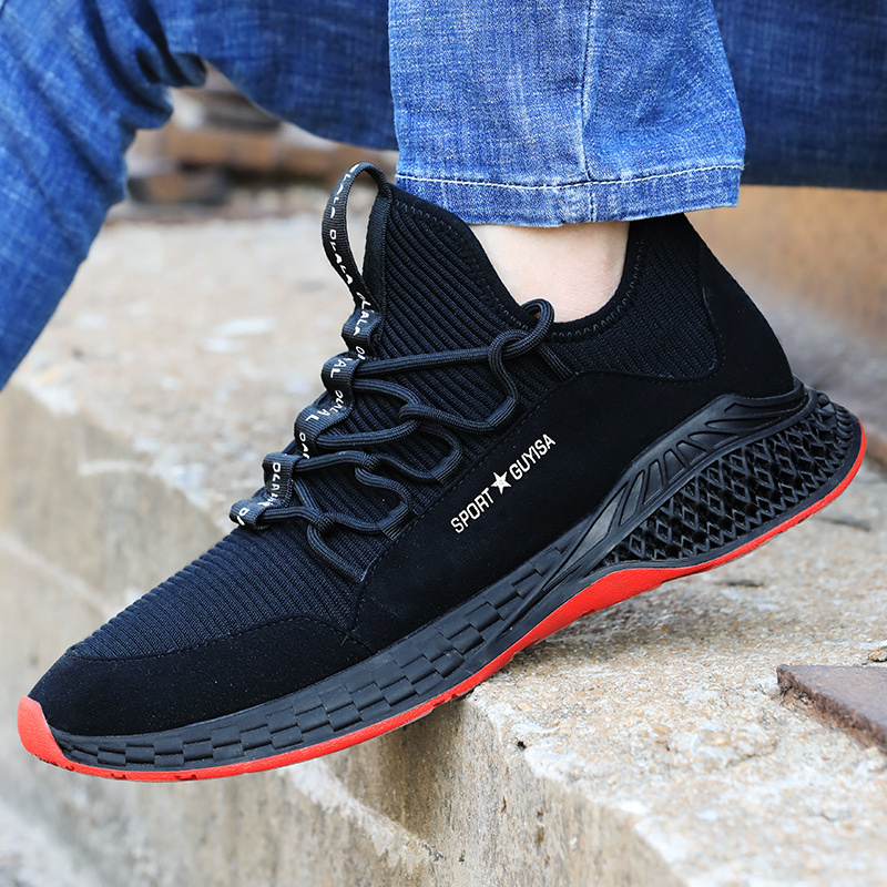 GUYISA High Quality Steel Toe Work Indestructible Woodland Men Safety Shoes Work Shoes
