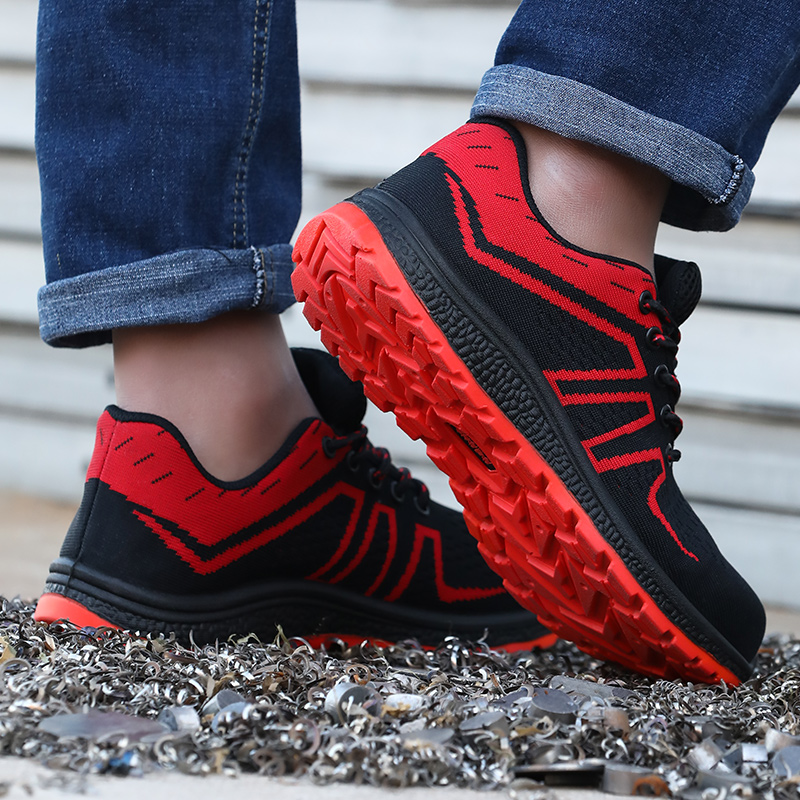 High Quality Comfortable Lightweight Breathable Upper Safety Shoes for Men