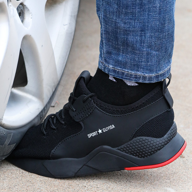 GUYISA Winter Lightweight Breathable construction men cotton safety shoes price Cheap