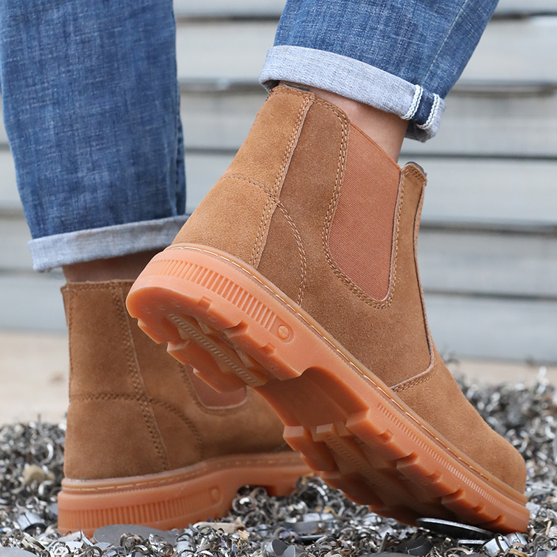 welder work boot  high cut fire resistant industrial steel toe safety shoes