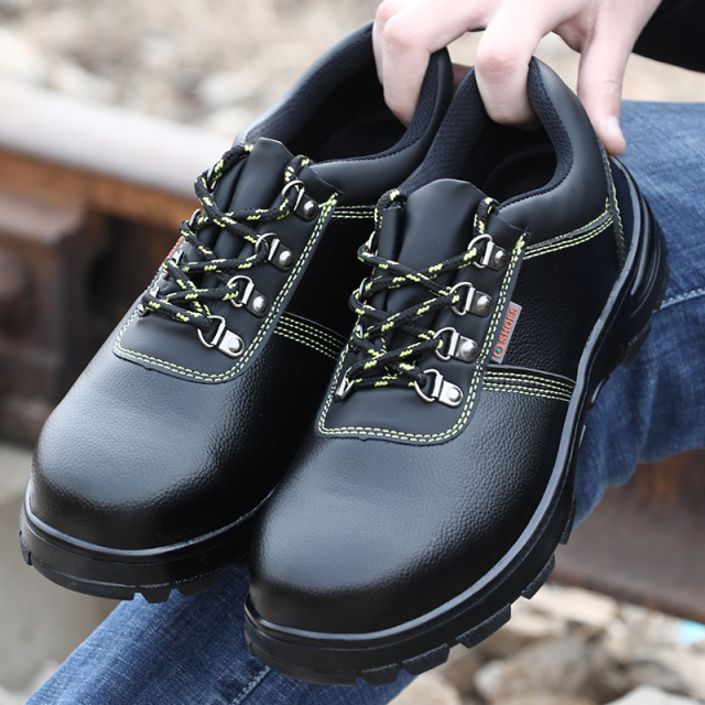 GUYISA factory price classic steel toe safety shoes rubber outsole men