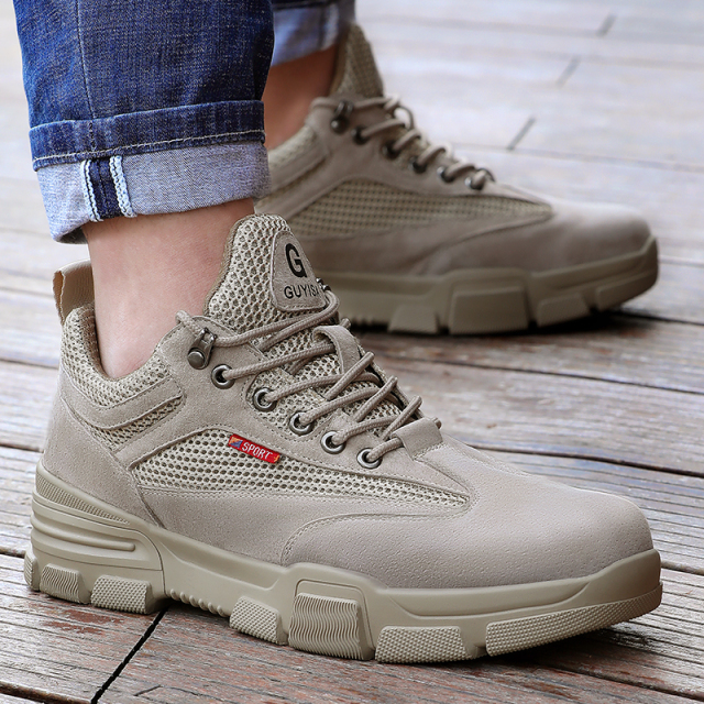 GUYISA fashionable anti puncture sports safety shoes work shoes safety