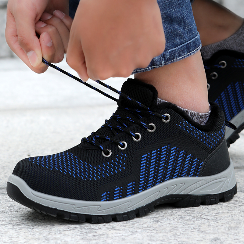 GUYISA men's winter warm steel toe anti smash anti piercing site wear-resistant safety shoes manufacturer wholesale