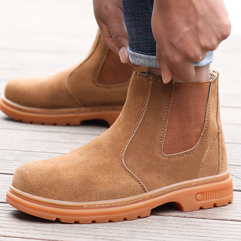 welder work boot  high cut fire resistant industrial steel toe safety shoes