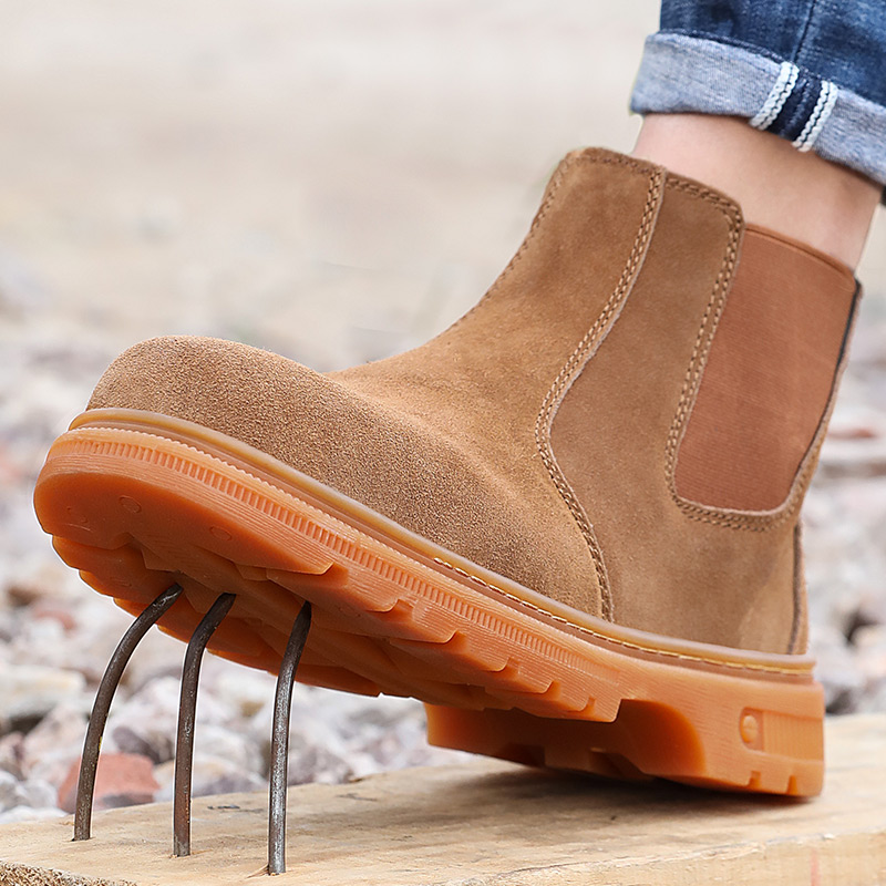 welder work boot  high cut fire resistant industrial steel toe safety shoes