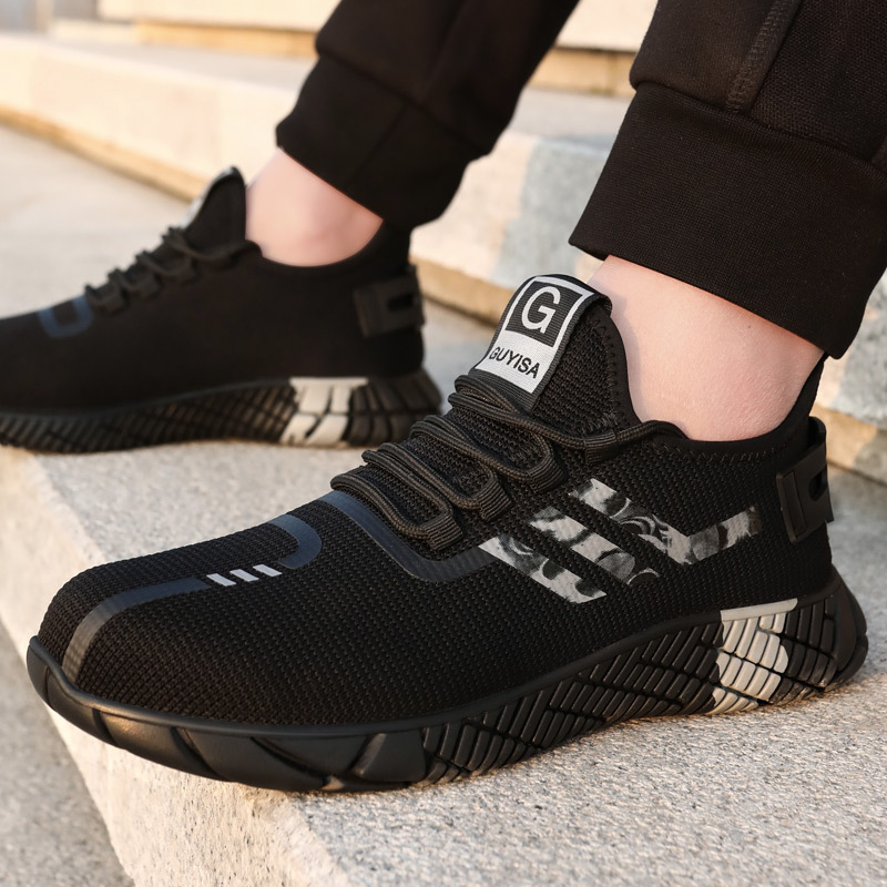 GUYISA hot selling working sports gray safety shoes with steel toe construction workers