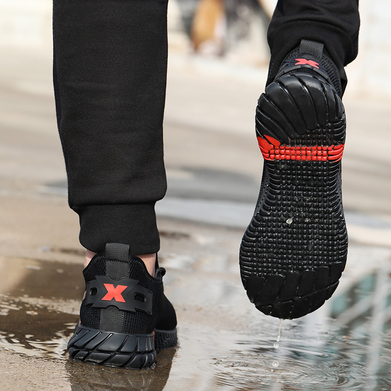 High Quality Soft Breathable Steel Cap Safety Shoes Casual Work Sneakers for Men Women